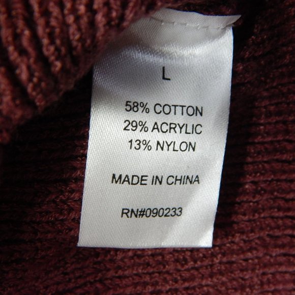 L.A Hearts Knit Crop Tank Top Womens Pacsun Burgundy Size L - Picture 5 of 7